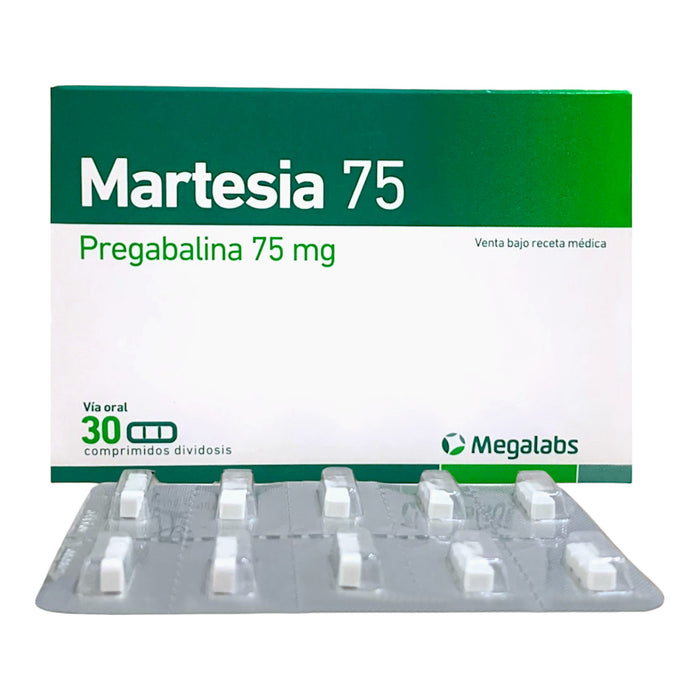 Martesia 75mg Dividosis Pregabalina X Comprimido
