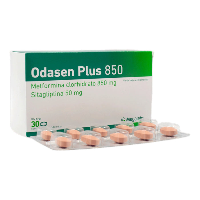 Odasen Plus Metformina / Sitagliptina 850 Mg X Comprimido