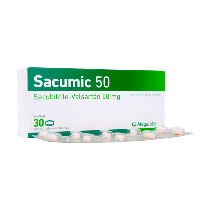 Sacumic 50 Mg Sacubitrilo/Valsartán X Comprimido