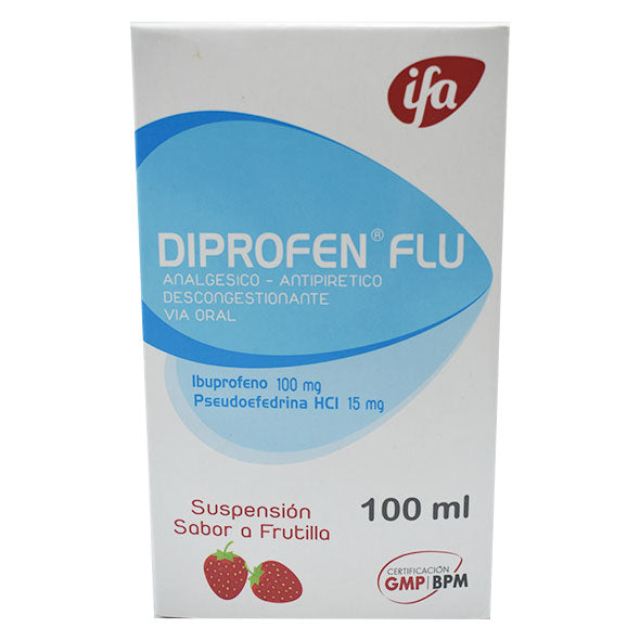 Diprofen Flu Susp X 100ml Ibuprof Pseudoefed