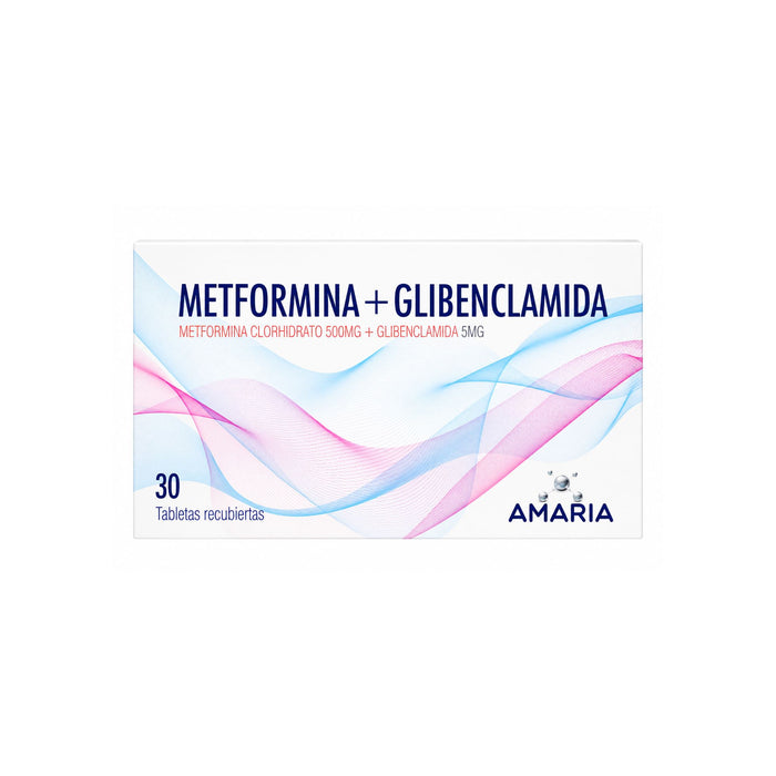 Metformina + Glibenclamida 500/5Mg Amaria X Tableta