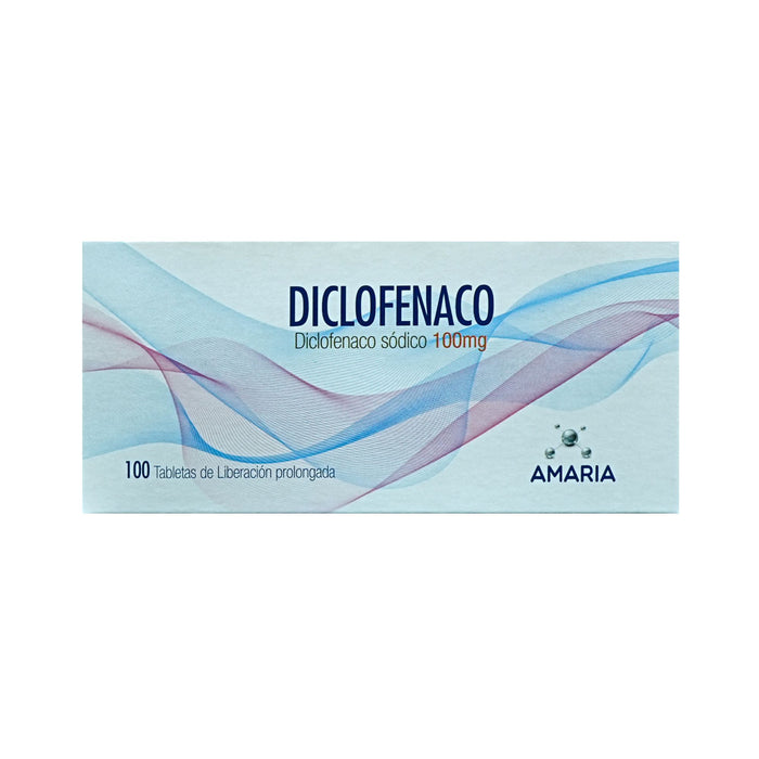 Diclofenaco Sódico 100Mg Amaria X Tableta