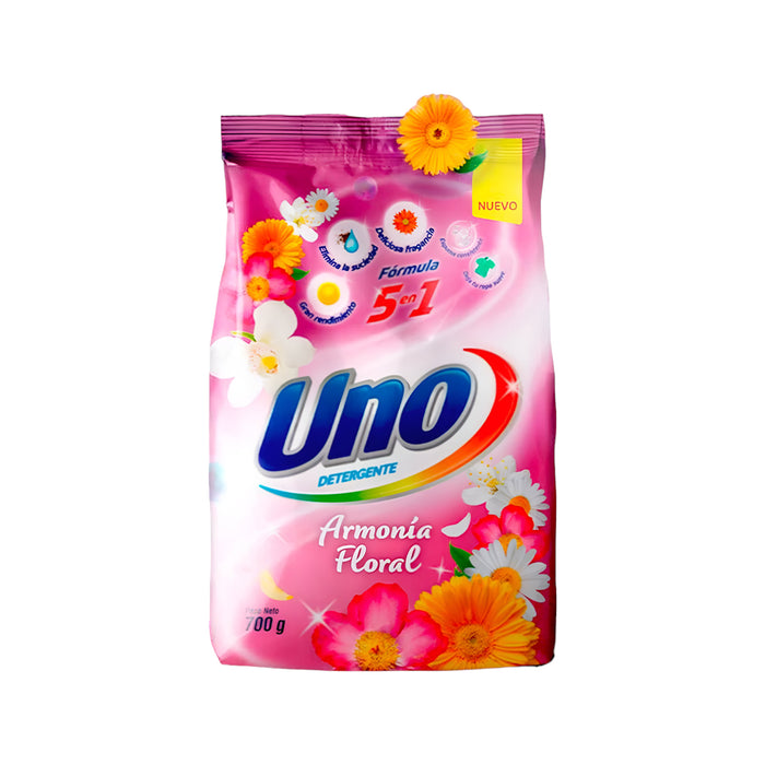 Detergente En Polvo Uno Armonía Floral X 700G