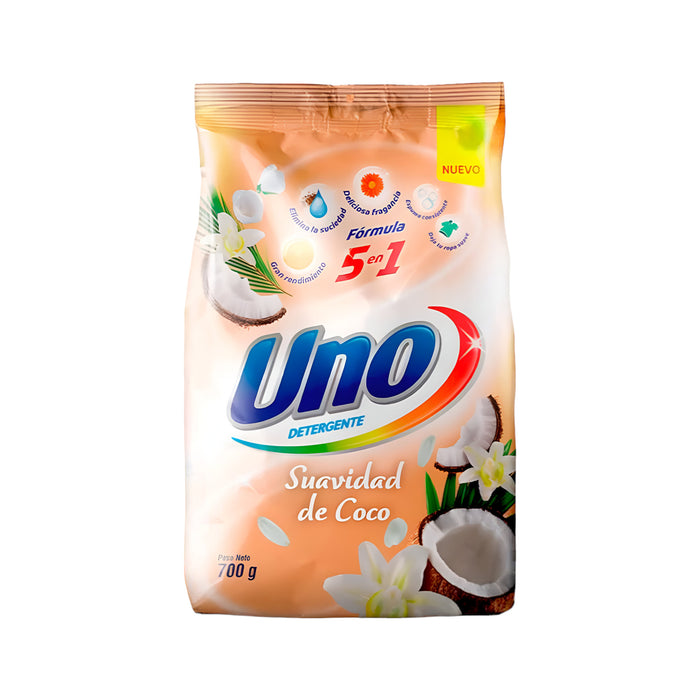 Detergente En Polvo Uno Suavidad De Coco X 700G