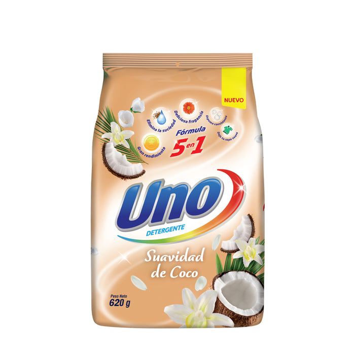 Detergente Uno En Polvo Suavidad De Coco X 620G