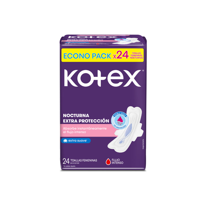 Kotex Nocturna Con Alas X 24 Unidades