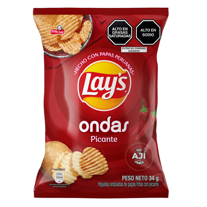 Papas Frtias Lays Ondas Picantes X 17G