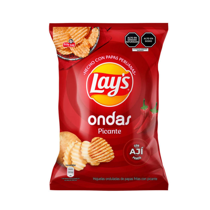 Papas Fritas Lays Ondas Picantes X 150G