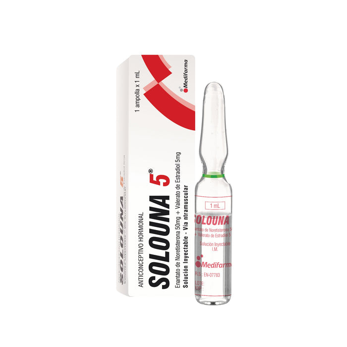 Solouna 5 Noretisterona 50Mg Estradiol 5Mg X 1 Ampolla