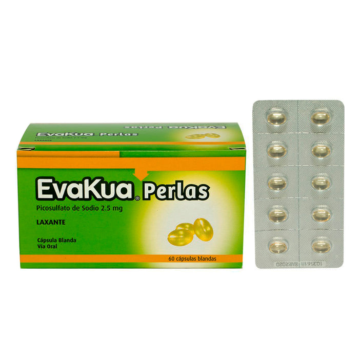 Evakua Perlas Picosulfato Sodio 2.5Mg X Cápsula Blanda
