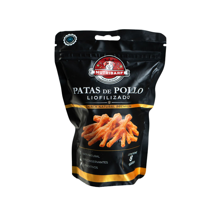 Patas De Pollo Nutribarf Liofilizado X 8 Unidades