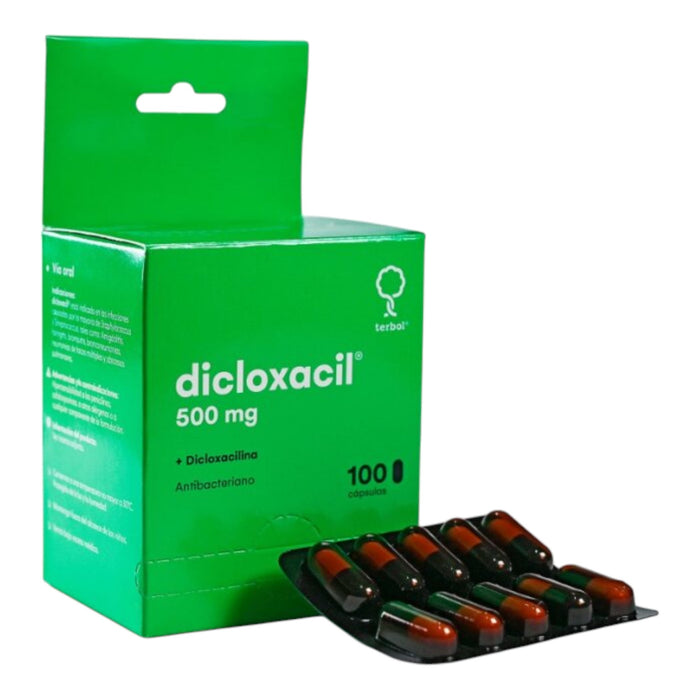 Dicloxacil 500 Mg Dicloxacilina X Cápsula