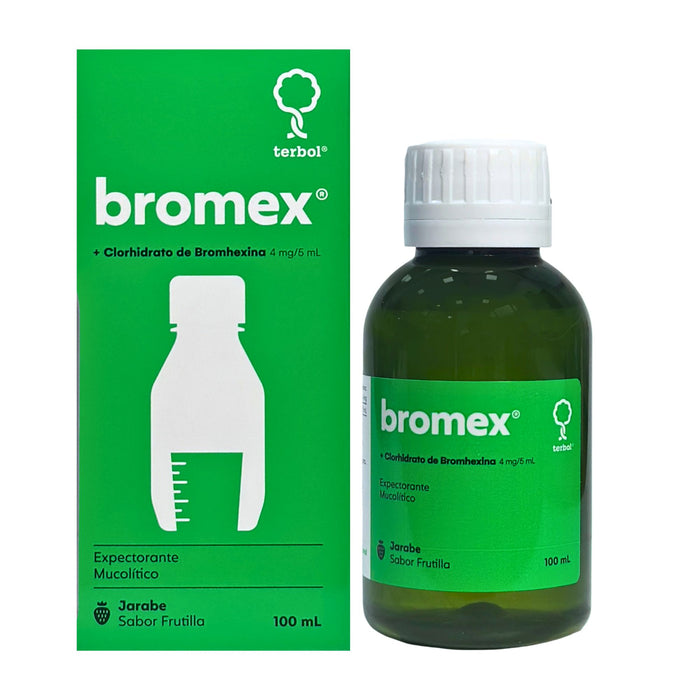 Bromex  Bromhexina 4Mg / 5Ml Jarabe X 100Ml