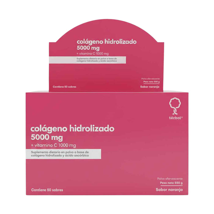 Terbol 5000Mg Colageno Hidrolizado + 1000Mg Vitamina C  X Sobre Efervescente