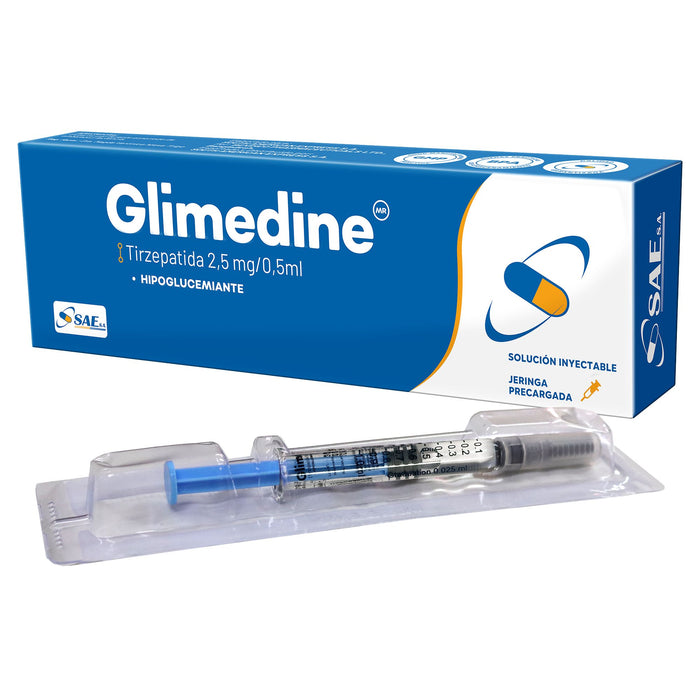 Glimedine Tirzepatida 2.5Mg/0.5Ml Frio X Jeringa Prellenada
