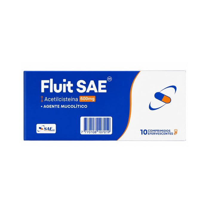 Fluit Sae 600Mg Acetilcisteína X Comprimido Efervescente
