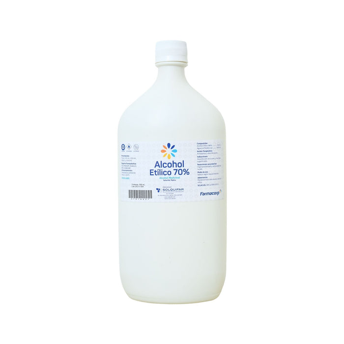 Alcohol Etílico 70% Solución Tópica Farmacorp X 1L