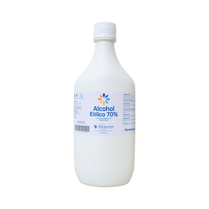 Alcohol Etílico 70% Solución Tópica Farmacorp X 500Ml