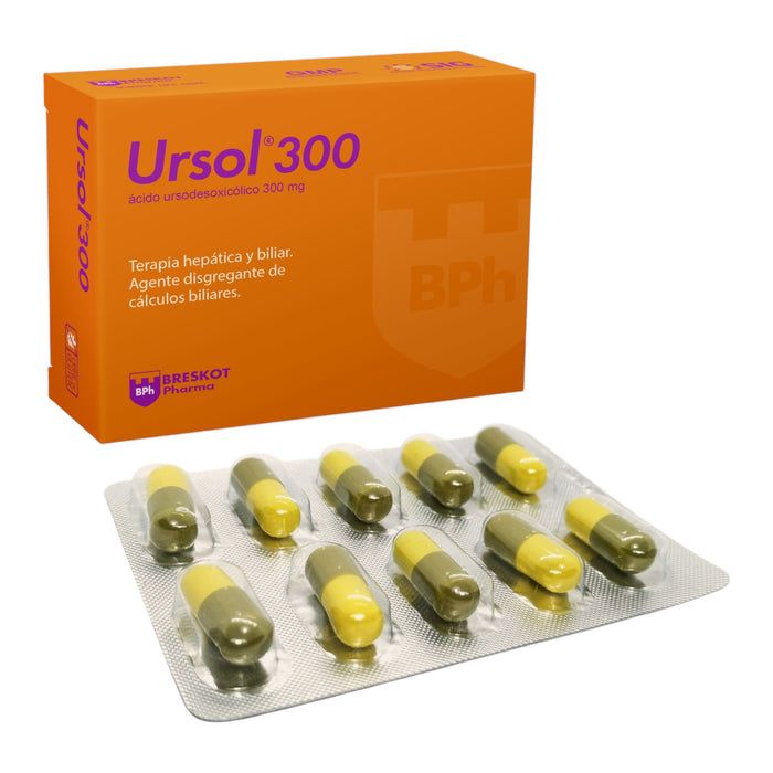 Ursol Ácido Ursodesoxicólico 300 Mg X Cápsula