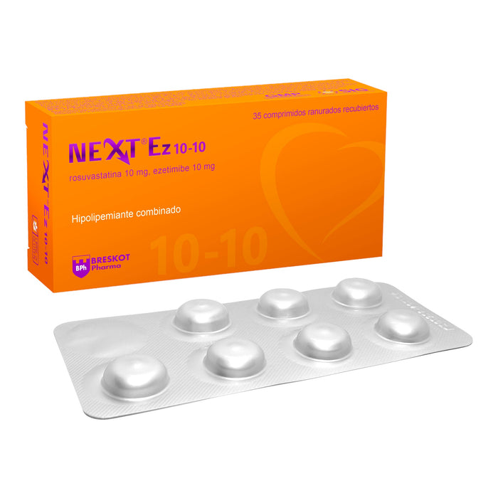 Next Ez Rosuvastatina / Ezetimibe 10 / 10 Mg X Comprimido