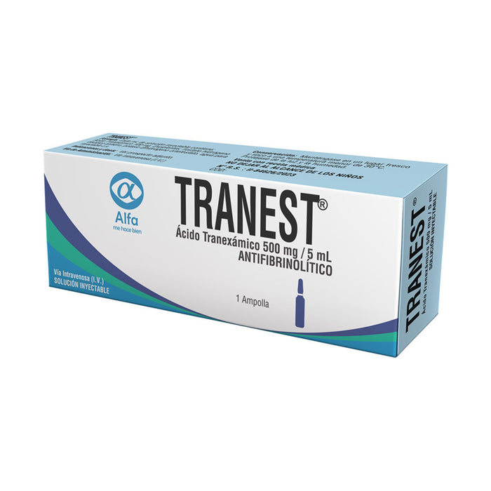 Tranest Acido Tranexámico 500Mg X Ampolla / 5Ml