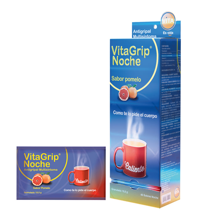 Vitagrip Caliente Noche Sabor Pomelo X Sobre