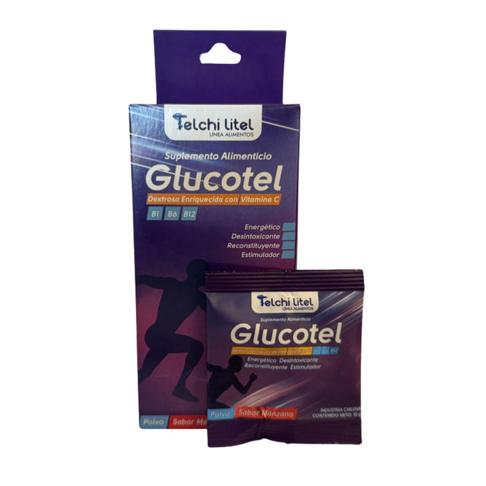 Suplemento Alimenticio Glucotel Telchi Sabor Manzana X Sobre