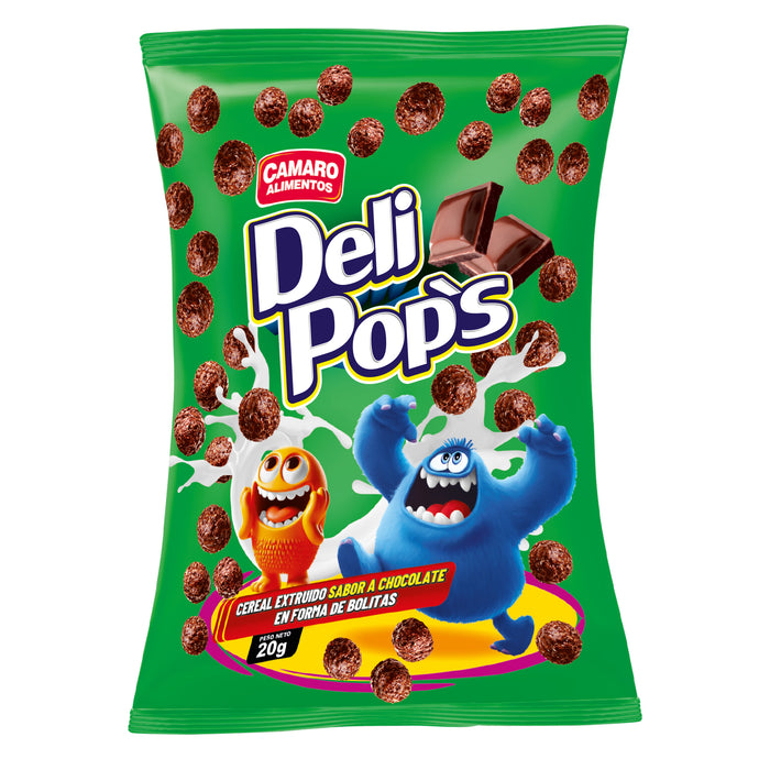 Cereal Deli Pops Bolitas Sabor Chocolate X 20G