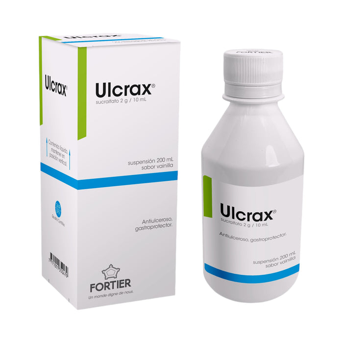 Ulcrax 1G/5Ml Suspensión Sabor Vainilla Sucralfato X 200Ml