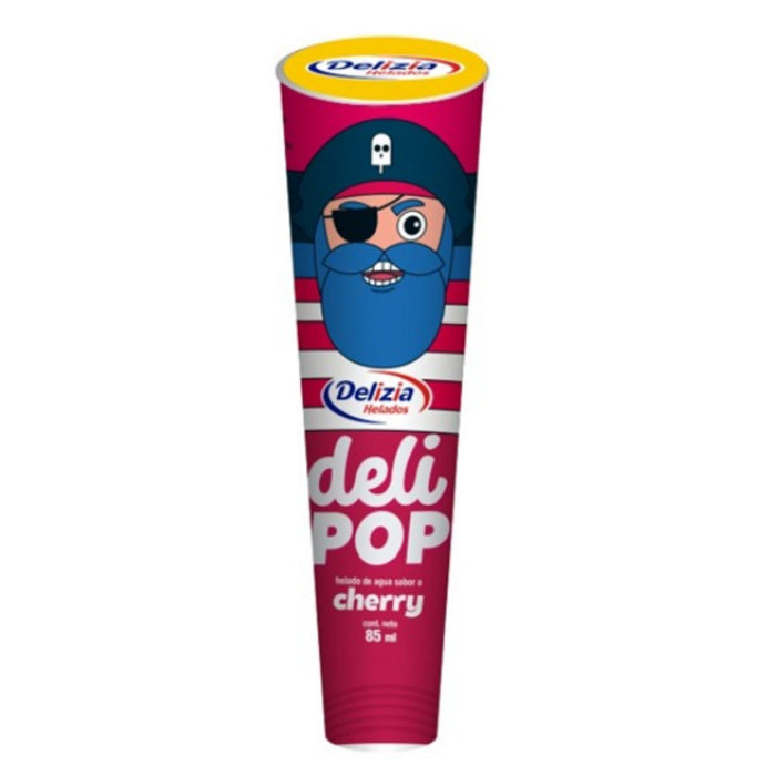 Helado De Agua Deli Pop Sabor Cherry X 85Ml