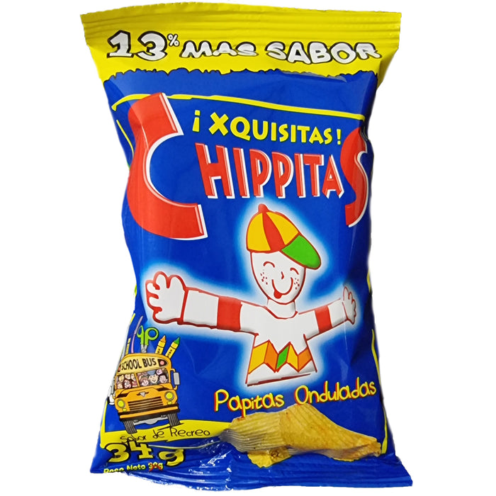 Chippitas Papitas Onduladas X 34g