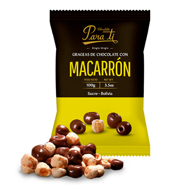 Para Ti Chocolate Grageas De Macarrón X 100g