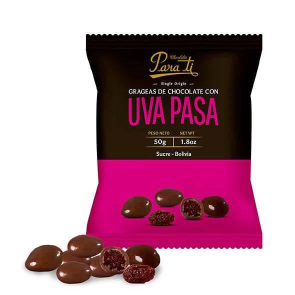 Para Ti Chocolate Grageas De Uvas Pasas X 50G
