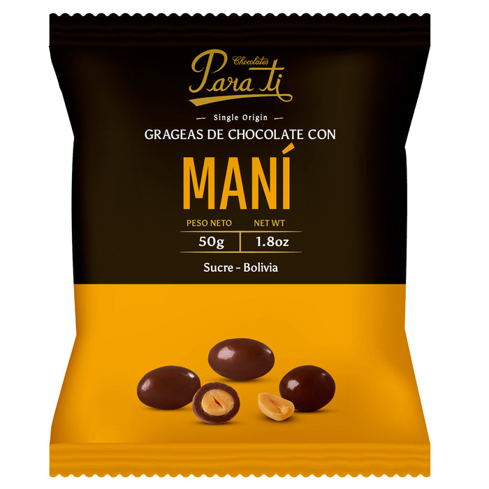 Para Ti Chocolate Grageas De Maní Bolsa X 50G