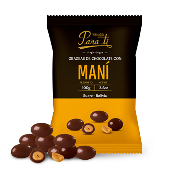Para Ti Chocolate Grageas De Maní Bolsa X 100g