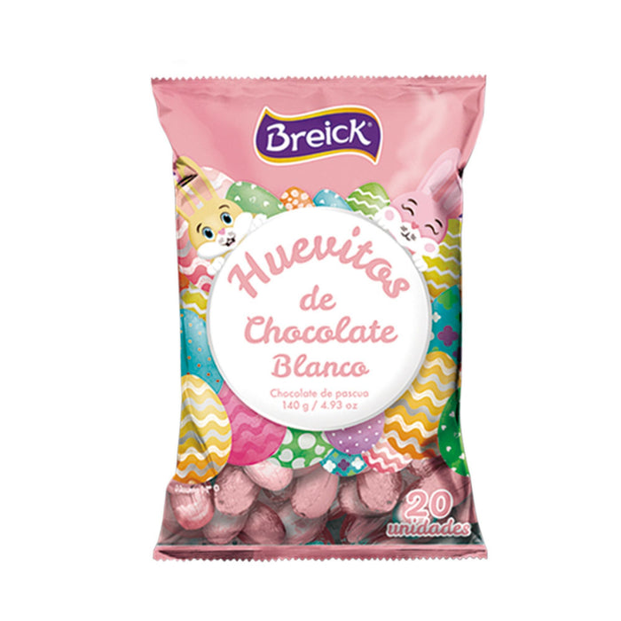 Chocolate Blanco Huevitos De Pascua Breick X 140G