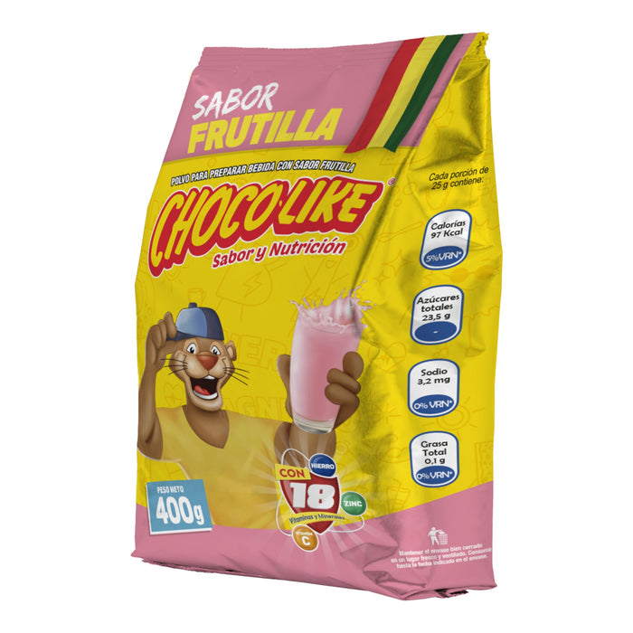 Chocolike Instantáneo Frutilla Bolsita X 400g