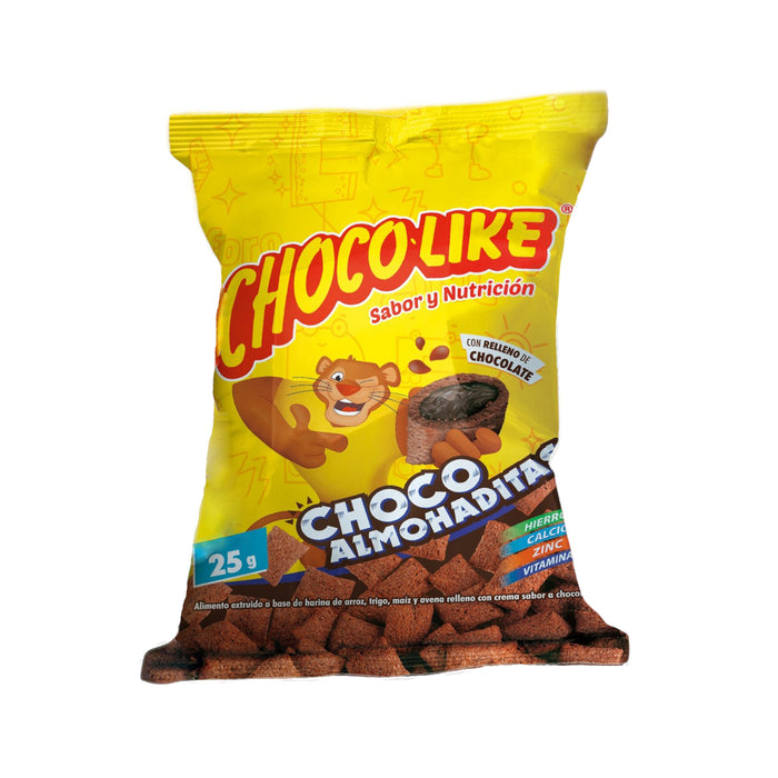 Cereal Chocolike Choco Almohaditas Relleno De Chocolate X 25g