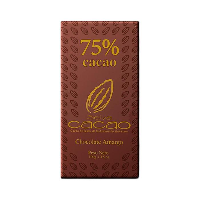 Tableta De Chocolate Condor Selva 75% Cacao X 100g