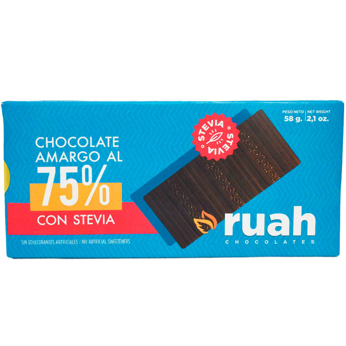 Ruat Chocolate Amargo Al 70 Con Stevia X 58g