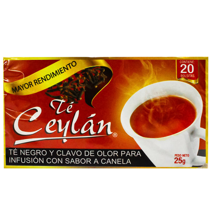 Té Ceylan Negro y Clavo de Olor X 20 Unidades