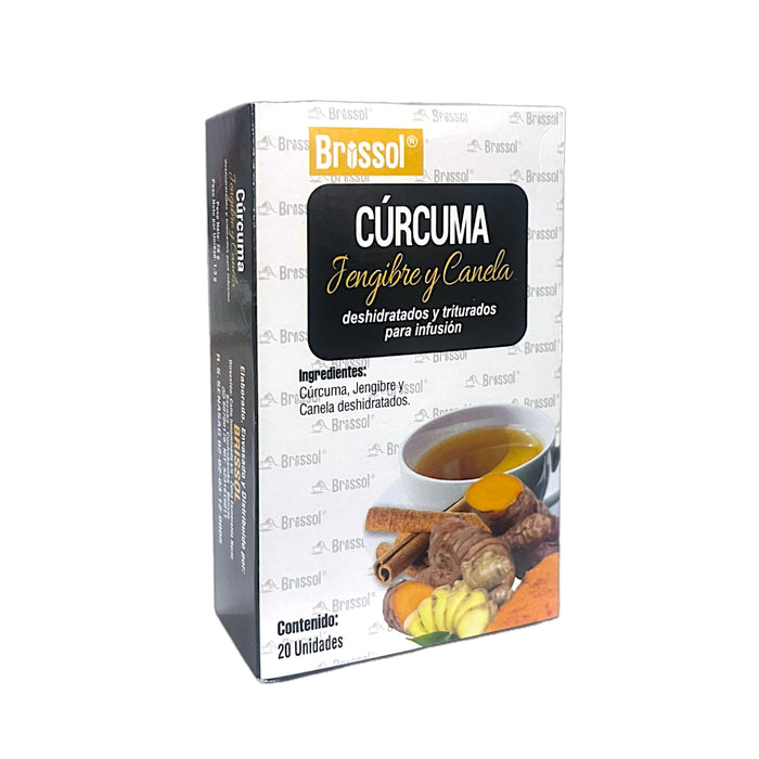 Infusión Brissol de Cúrcuma, Jengibre y Canela X 20 Sobres