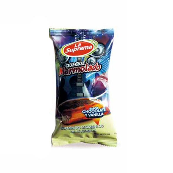 Queque La Suprema Marmolado Chocolate y Vainilla X 34g