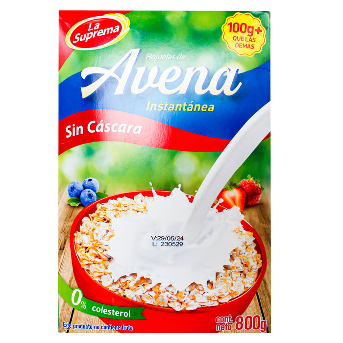Avena La Suprema Instantánea Premium X 800g