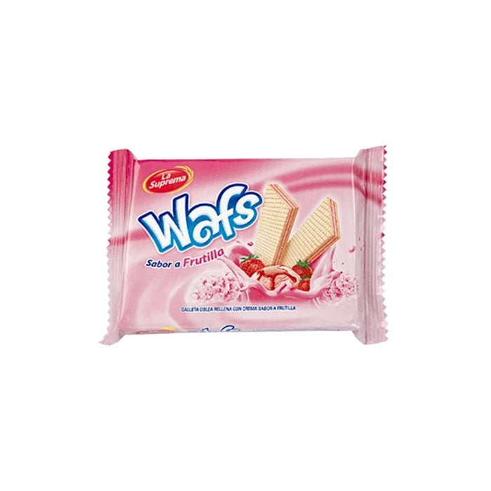 Galleta Wafs Oblea Rellena Frutilla X 40g