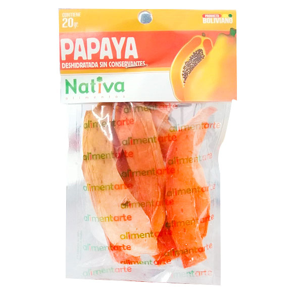 Fruto Deshidratado Nativa Papaya X 20g