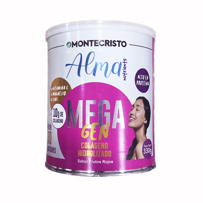 Colágeno Alma Nutrients Mega Gen Frutos Rojos X 330g