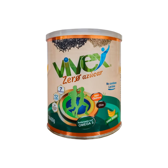 Suplemento Alimenticio Vivex Zero Azúcar Sabor Banana X 400G