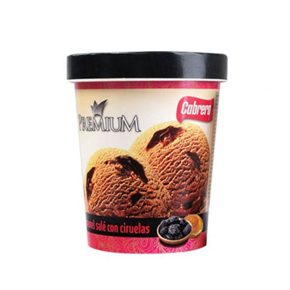 Cabrera Premium Helado Caramel Sale Con Ciruelo X 1 2 L