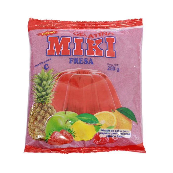 Gelatina Miki Sabor Fresa X 250g